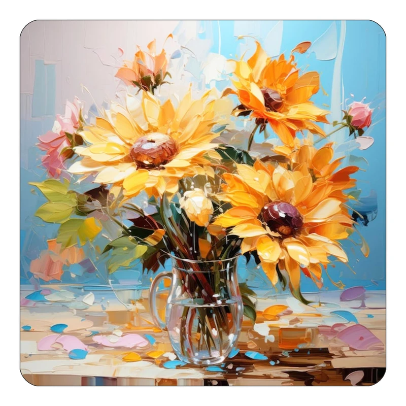 مگنت کاکتی طرح نقاشی رنگ روغن مدل mp69495