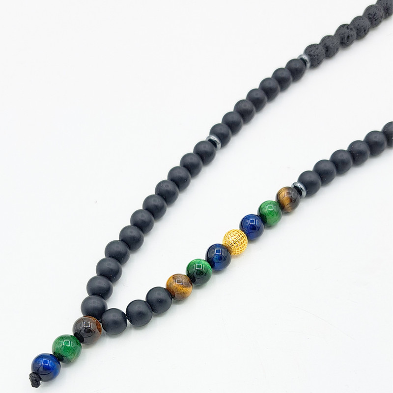 گردنبند طلا 18 عیار مردانه رزالیا مدل چشم ببر کد RGMND-6 گردنبند طلا 18 عیار مردانه رزالیا مدل چشم ببر کد RGMND-6