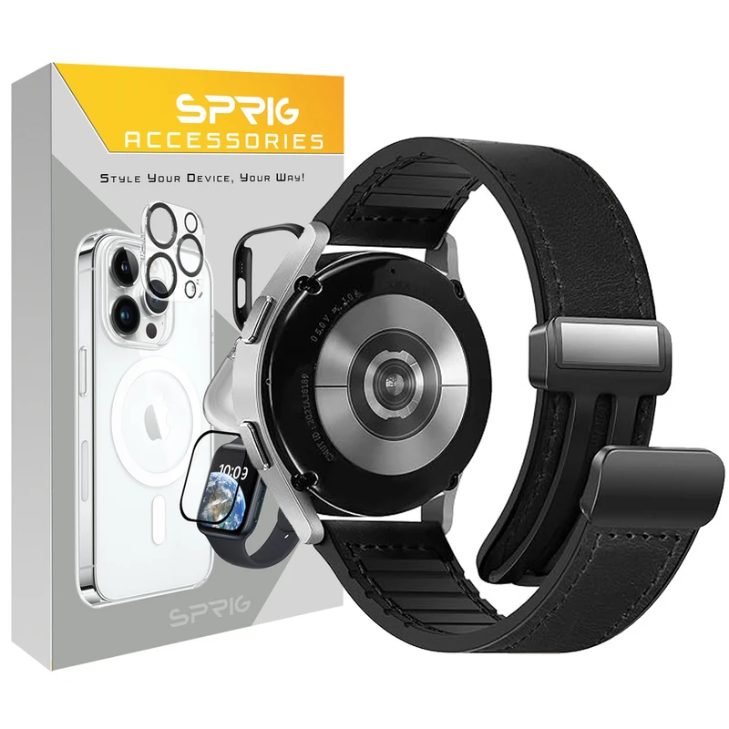 بند اسپریگ مدل Magnetic Soft Leather TW مناسب برای ساعت هوشمند میبرو Mibro Lite 2 / lite 3