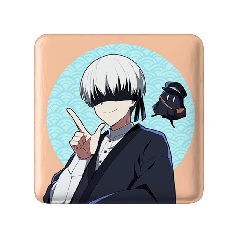 پیکسل خندالو طرح بازی نیر اتوماتا (Nier Automata)  مدل مربعی کد 31580