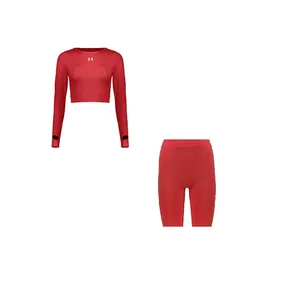ست نیم تنه و شلوارک ورزشی زنانه مدل r3102-63