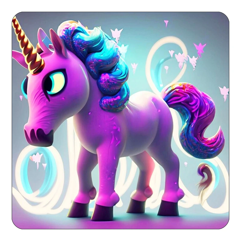 مگنت کاکتی طرح اسب تک شاخ و یونیکورن مدل mp28973