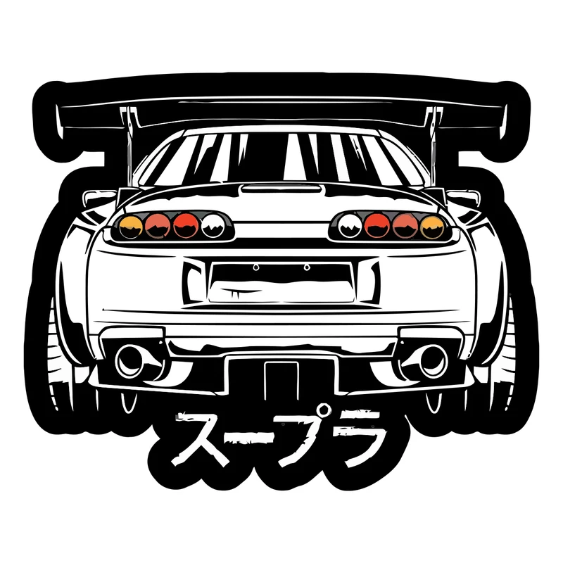 برچسب لپ تاپ پویا مارکت طرح ماشین ژاپنی کد 2859