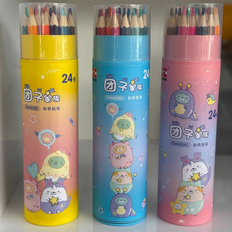 مداد رنگی 24 رنگ تونزی مدل لوله ای