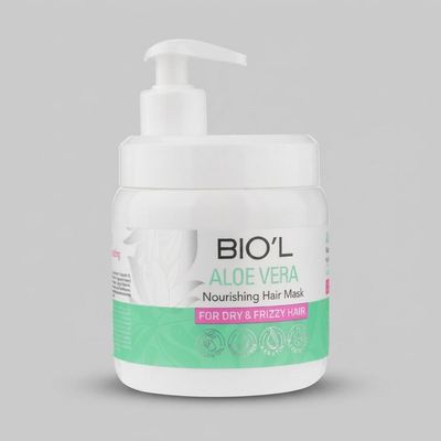 ماسک ترمیم کننده مو با آبکشی بیول مدل AloeVera مناسب برای موهای خشک و وزدار حجم 500 میلی لیتر