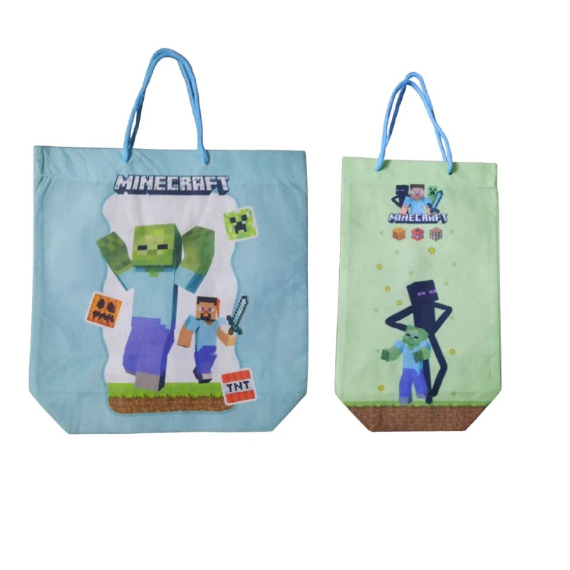 ساک هدیه مدل ماینکرفت کد mn 54 بسته 2 عددی