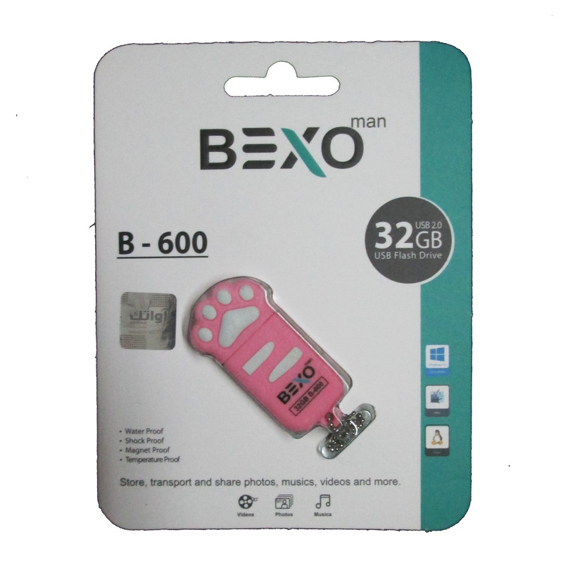 فلش مموری بکسو مدل B-600 ظرفیت 32 گیگابایت