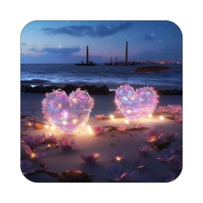 زیر لیوانی کاکتی مدل عاشقانه کد mp13470