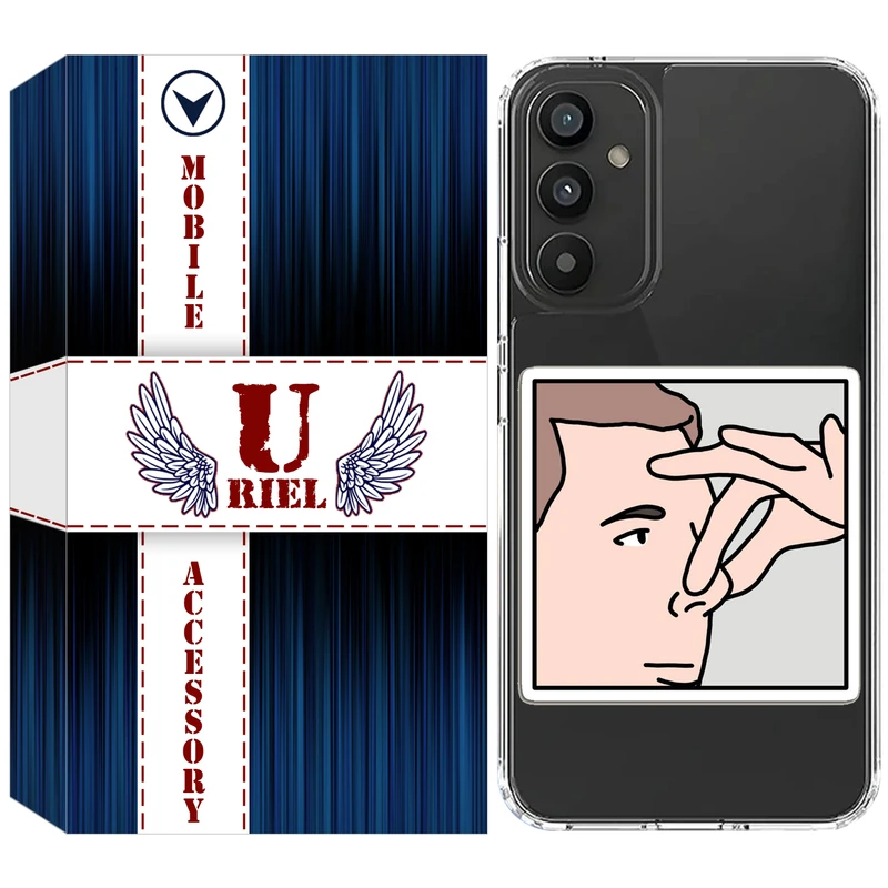 کاور یوریل مدل Clear کد 87 طرح دماغ مناسب برای گوشی موبایل سامسونگ Galaxy A13 5G