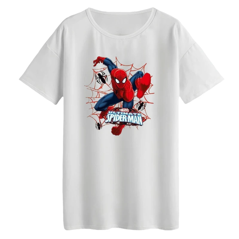 تی‌شرت لانگ آستین کوتاه زنانه مدل مرد عنکبوتی کد3