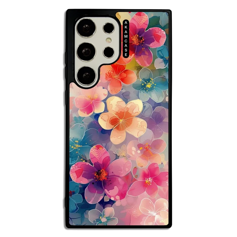 کاور آکام مدل AMC-WSGS23U-FLOWERS-42 مناسب برای گوشی موبایل سامسونگ Galaxy S23 Ultra