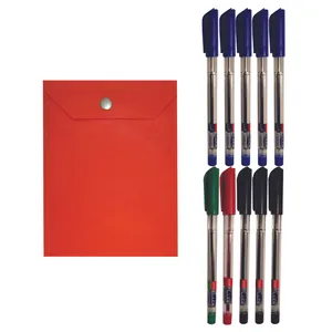 خودکار سلنا مدل Aristo بسته 10 عددی به همراه پوشه دکمه دار