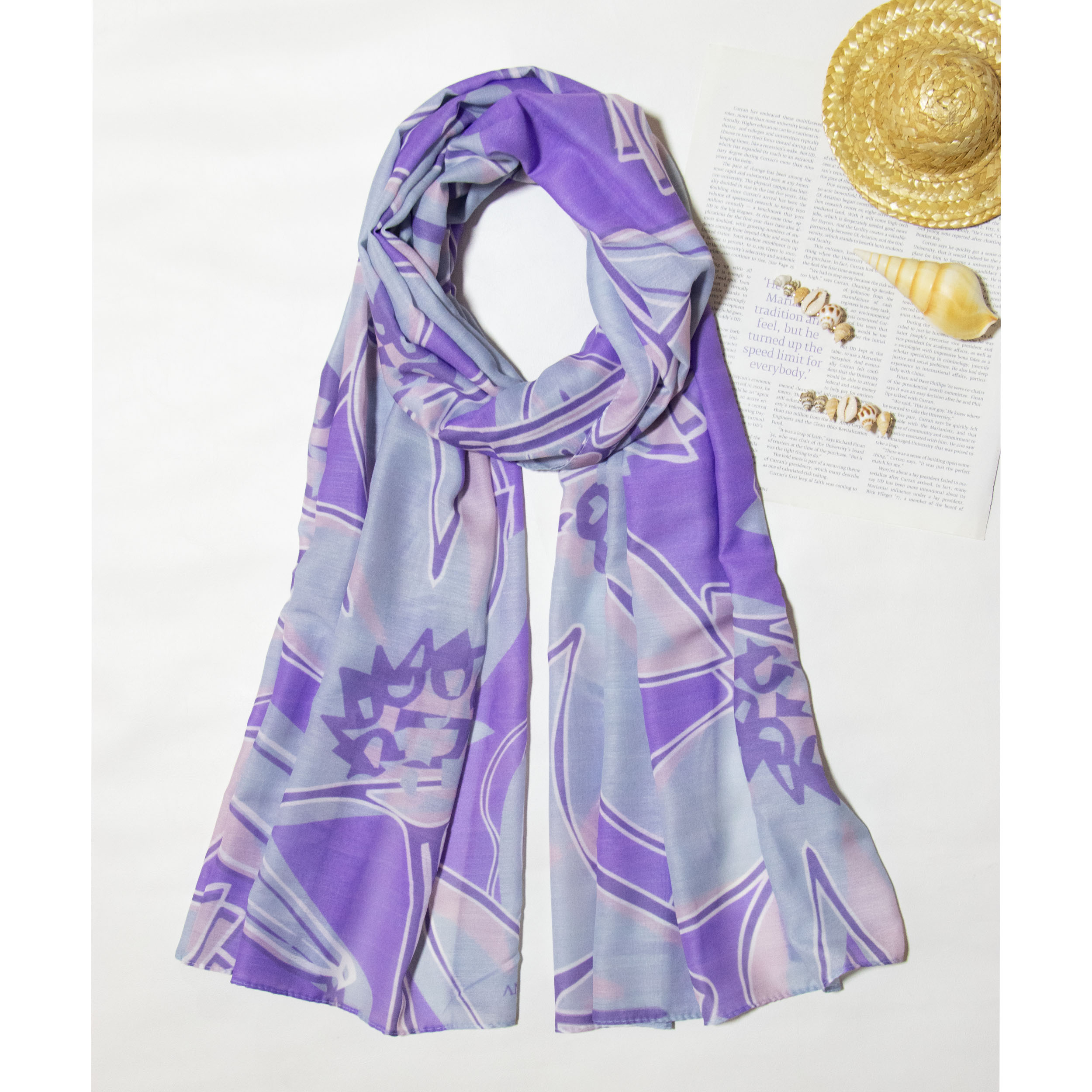 شال زنانه مدل نخ تابستانه مزونی کد ana-1450