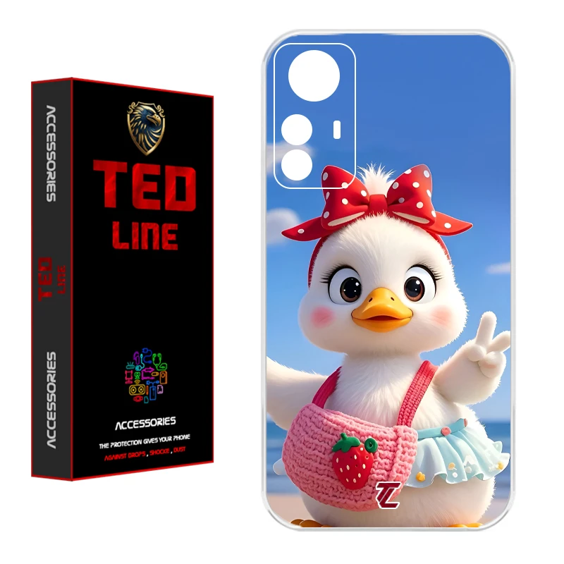 کاور تدلاین طرح اردک کد 1186 مناسب برای گوشی موبایل شیائومی Redmi Note 12S