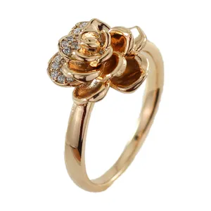 انگشتر زنانه ژوپینگ مدل گل کد AAE-114