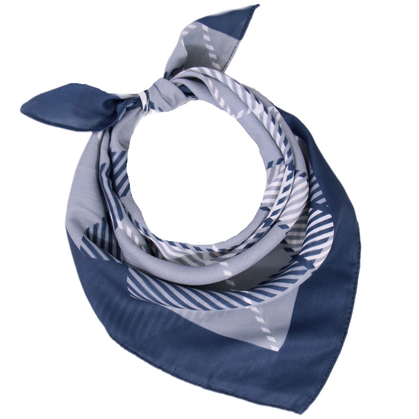 دستمال سر و گردن زنانه مدل مینی طرح چهارخونه جدید پاییزی کد a-2348 -  - 1