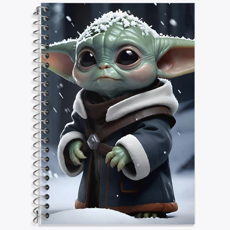 دفتر لغت 50 برگ خندالو طرح بیبی یودا کد F8077