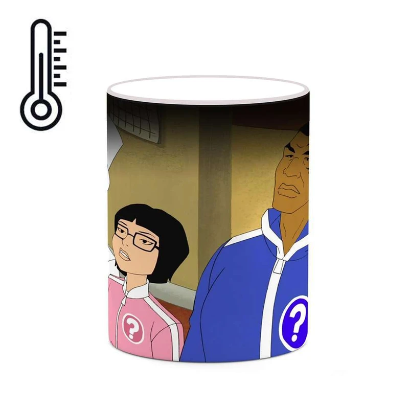 ماگ حرارتی کاکتی مدل کارتون Mike Tyson Mysteries کد mgh22746
