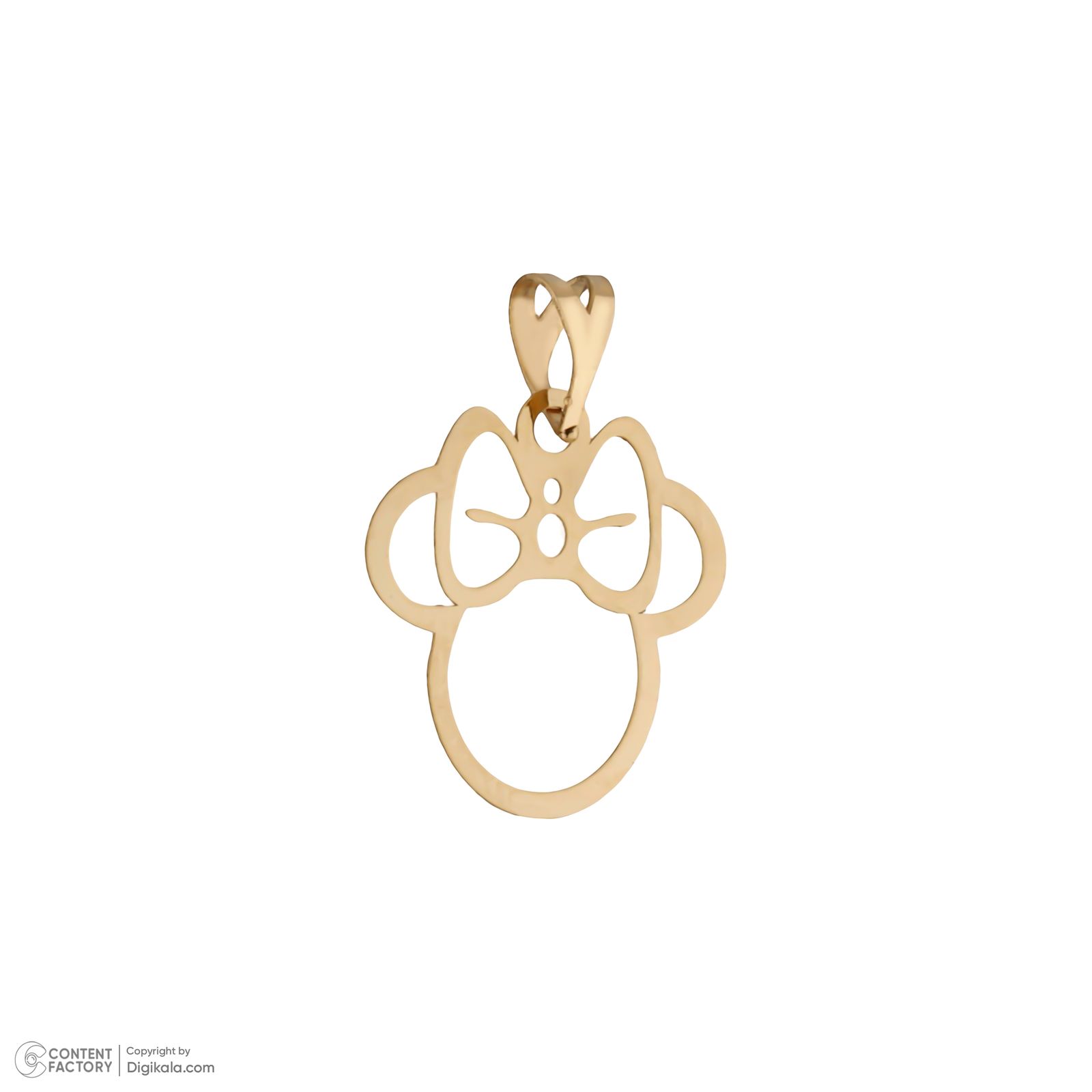 آویز گردنبند طلا 18 عیار دخترانه مایا ماهک مدل MM1893 طرح میکی موس - - 2