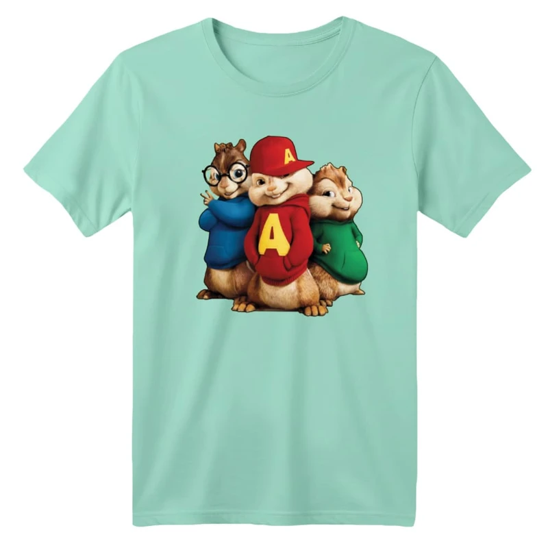 تی شرت آستین کوتاه بچگانه مدل آلوین و سنجاب ها کد 1