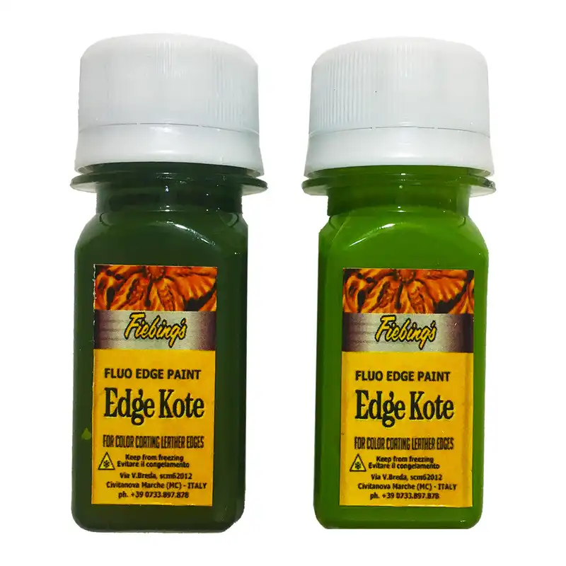 رنگ سبز لبه چرم ادج کوت مدل EK-Grn-2X حجم 30 میلی لیتر بسته 2 عددی