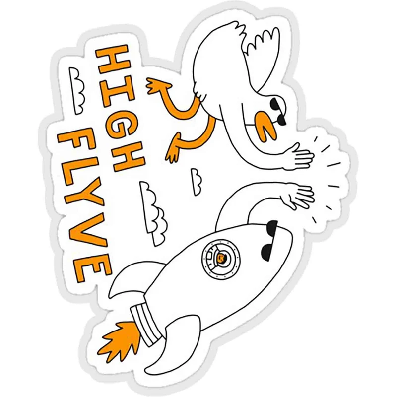استیکر لپ تاپ طرح high flyve کد ST872