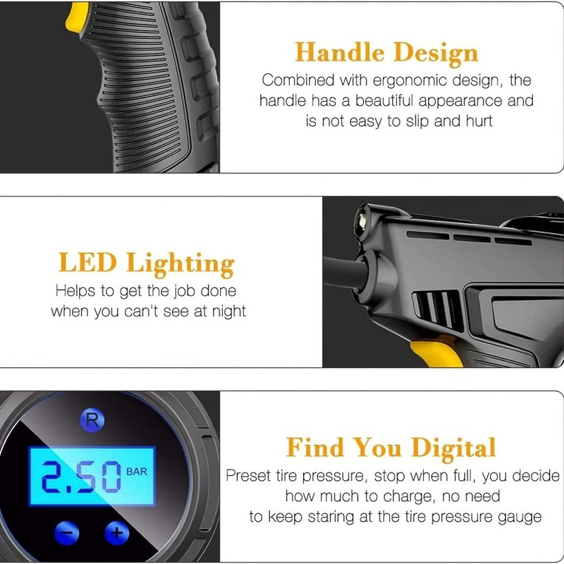 کمپرسور هوا شارژی مدل Digital120w