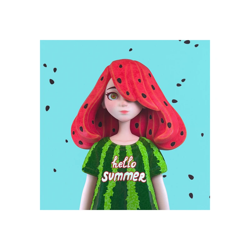 تابلو شاسی مدل دختر هندونه ایی و شب یلدا T7290