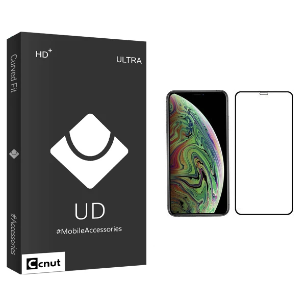 محافظ صفحه نمایش کوکونات مدل UD Black مناسب برای گوشی موبایل اپل iPhone XS