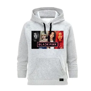 هودی زنانه مدل black pink کد J32 رنگ طوسی