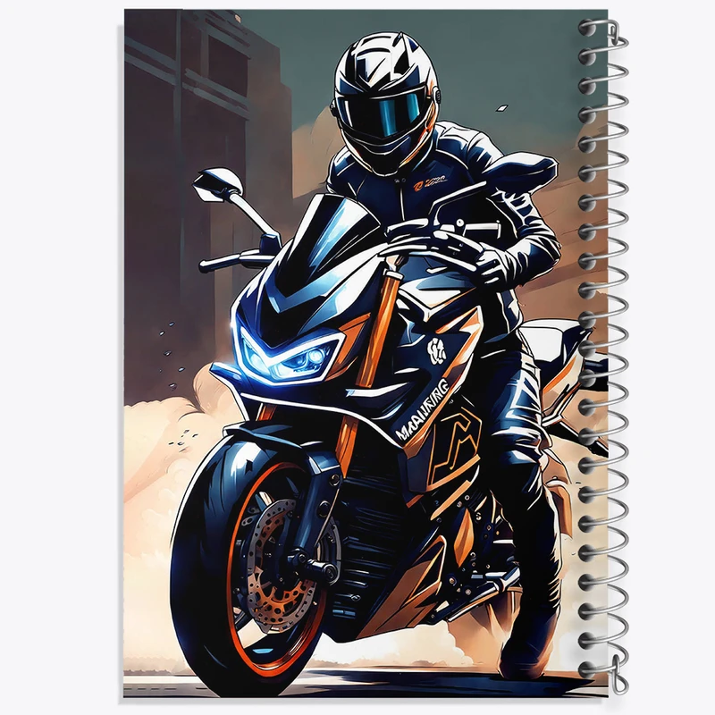 دفتر نقاشی 50 برگ خندالو طرح موتورسوار کد N1196