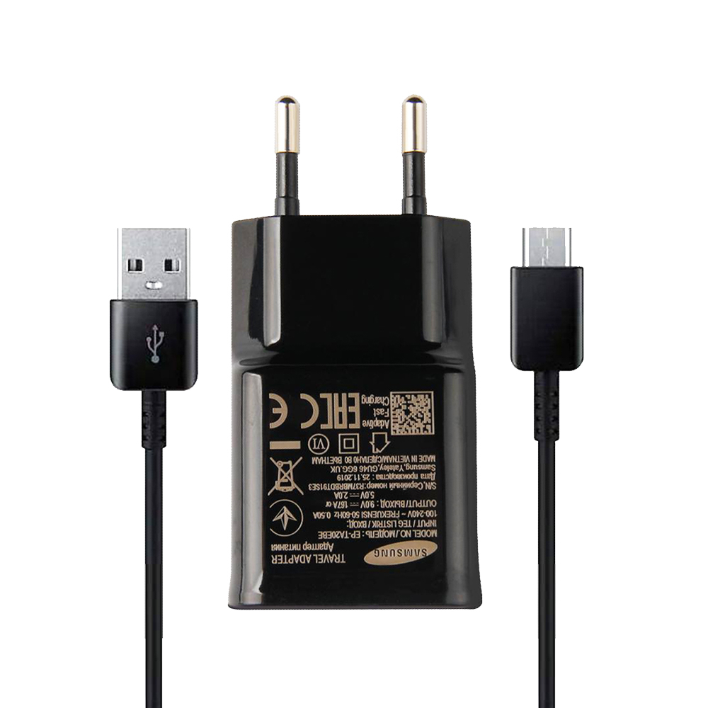 شارژر دیواری سامسونگ مدل EP-TA20EWE به همراه کابل تبدیل USB-C