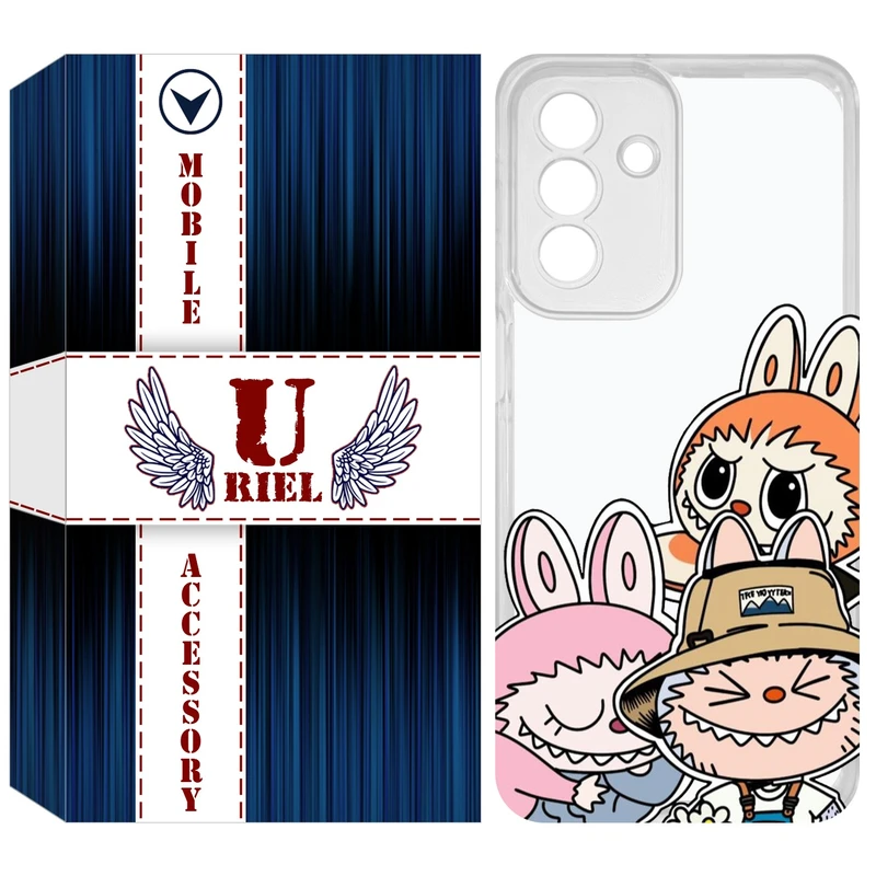 کاور یوریل مدل Clear کد 145 طرح لبوبو مناسب برای گوشی موبایل سامسونگ Galaxy A56