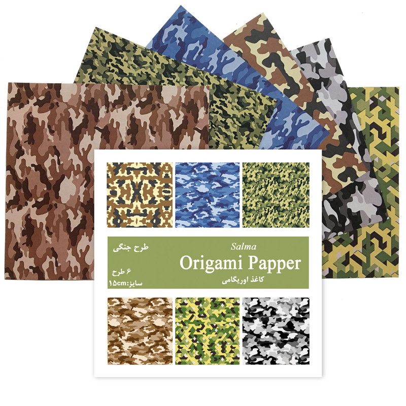 کاغذ اوریگامی مدل جنگی کد J10 بسته 48 عددی