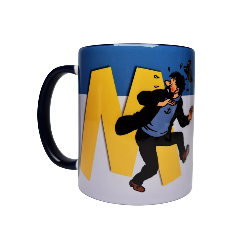 ماگ مدل تن تن و هادوک و حرف M 