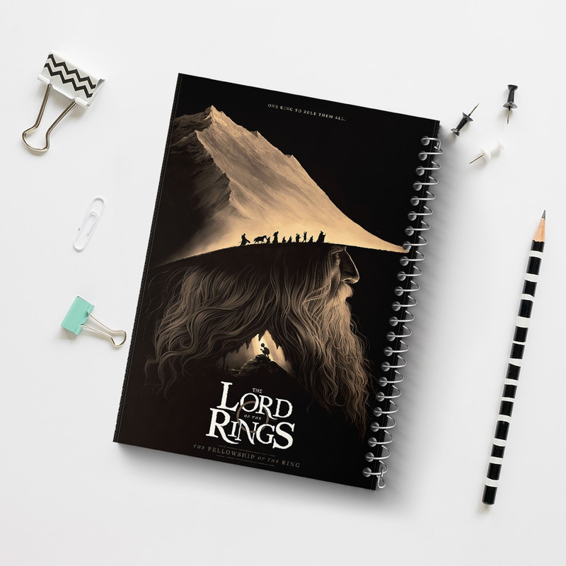 دفتر مشق 100 برگ خندالو طرح ارباب حلقه ها کد F258