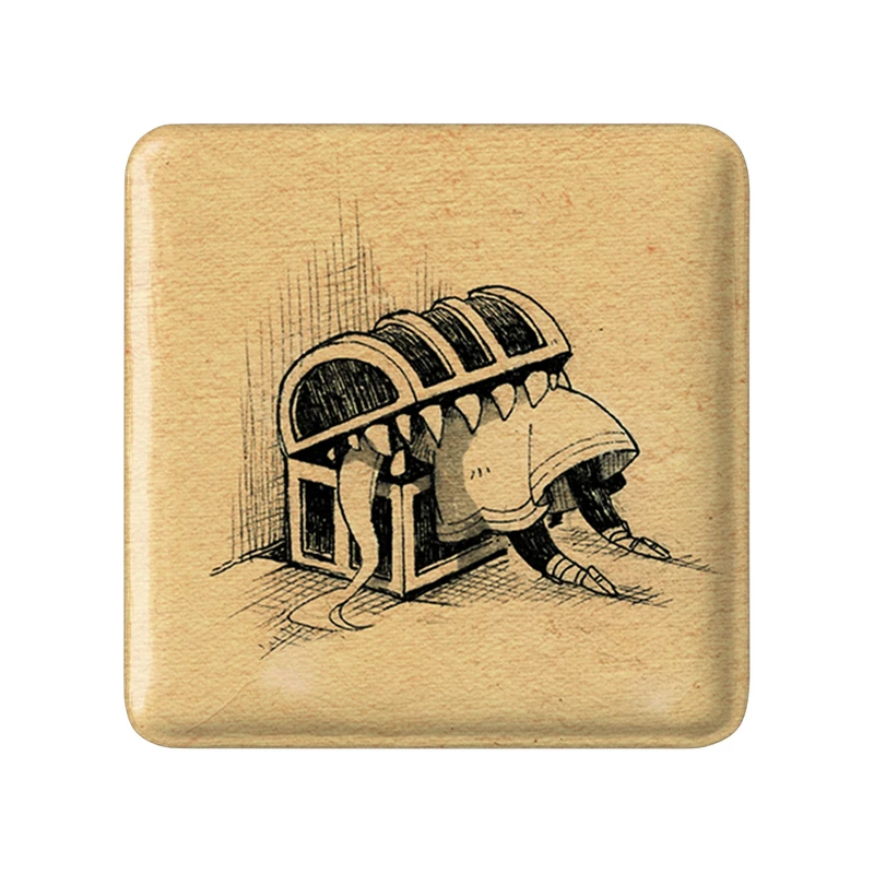 مگنت خندالو طرح انیمه فریرن (Frieren) مدل مربعی کد 32562