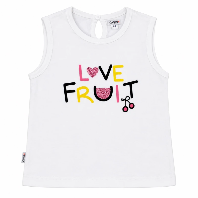 تاپ راحتی دخترانه اورکیدز مدل love fruit
