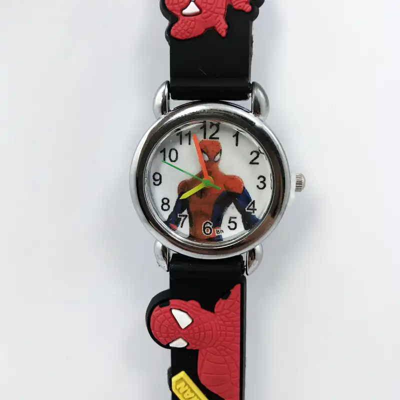 ساعت  مچی عقربه ای پسرانه مدل مرد عنکبوتی