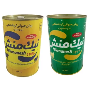 روغن حیوانی گوسفندی و روغن حیوانی گاوی گوسفندی نیک منش -900 گرم بسته 2 عددی
