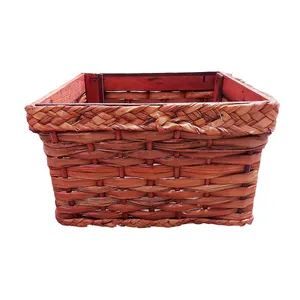 گلدان حصیری طرح مربع کد 35
