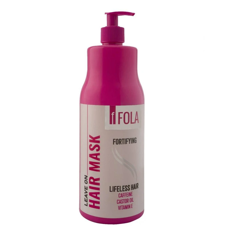 ماسک مو تقویت کننده  اِف فُلا مدل کافئین و ویتامین E مناسب برای انواع مو حجم 1000 میلی لیتر