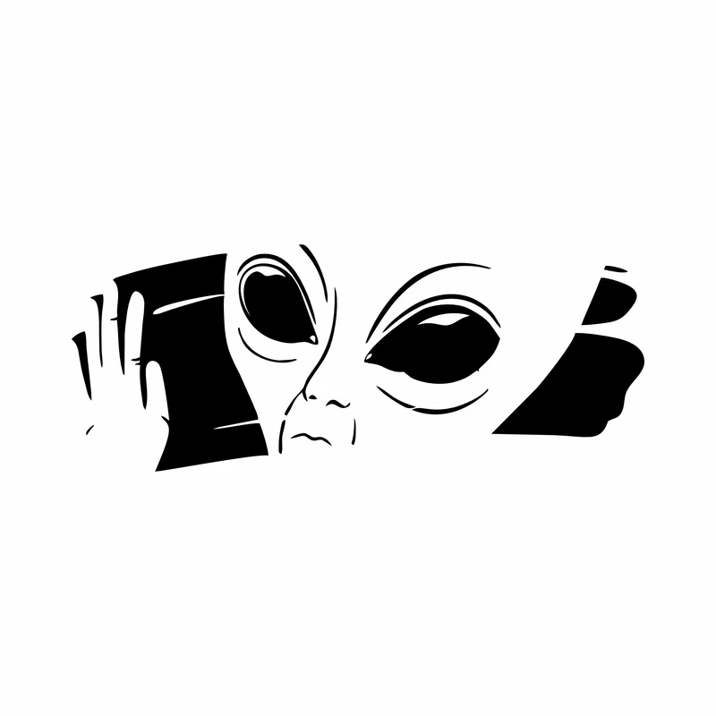 برچسب بدنه خودرو رادیانس طرح آدم فضایی یوفو کد 2025