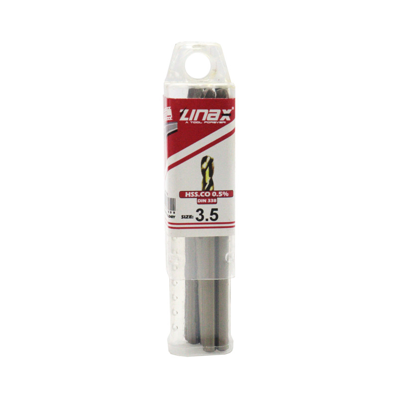 مته آهن زیناکس کد YP-HSS-DIN338-3.5MM سایز 3.5 میلی متر مجموعه 10 عددی 