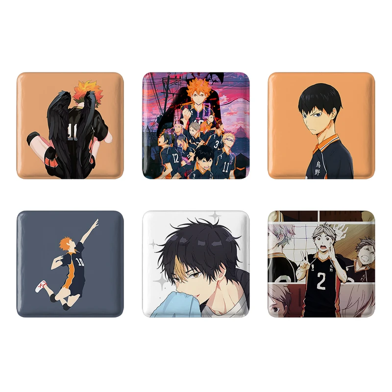 مگنت خندالو طرح انیمه هایکیو Haikyu کد 984B مجموعه 6 عددی