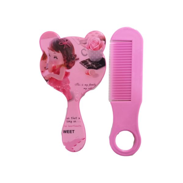 شانه کودک به همراه آینه عروسکی مدل Z500