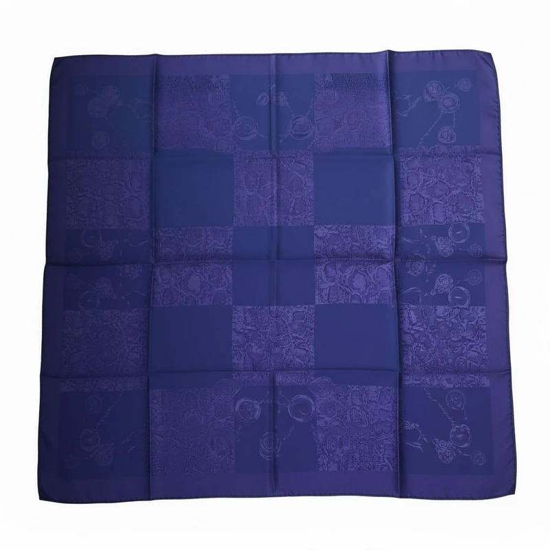 روسری زنانه مدل ژاکارد ابریشم دو رویه دو رنگ کد ۰۱۴۴