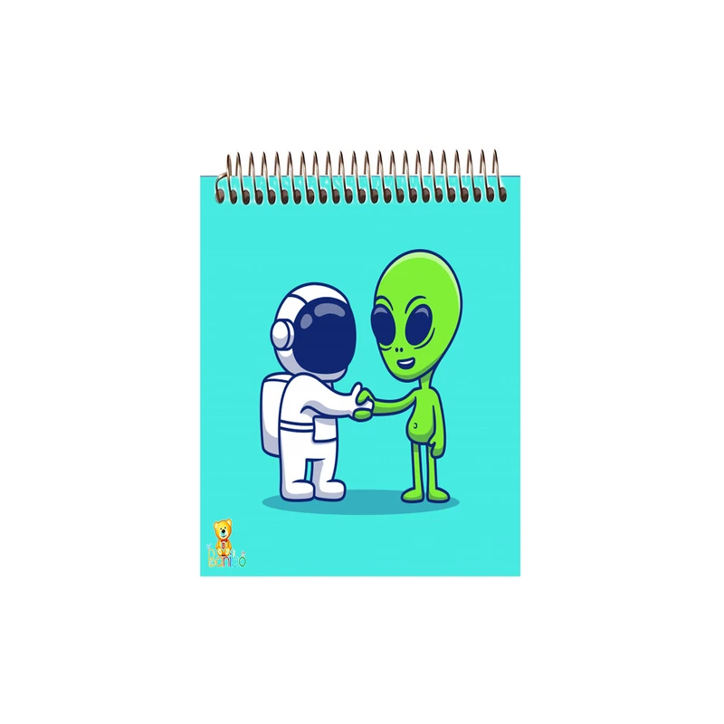 دفتر نقاشی 50 برگ بانیبو مدل فضانورد کد 524