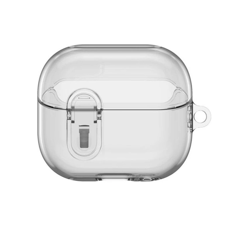 کاور انتک مدل Clear Protective مناسب برای کیس هدفون بی سیم سامسونگ Galaxy Buds 3 / 3 Pro به همراه آویز