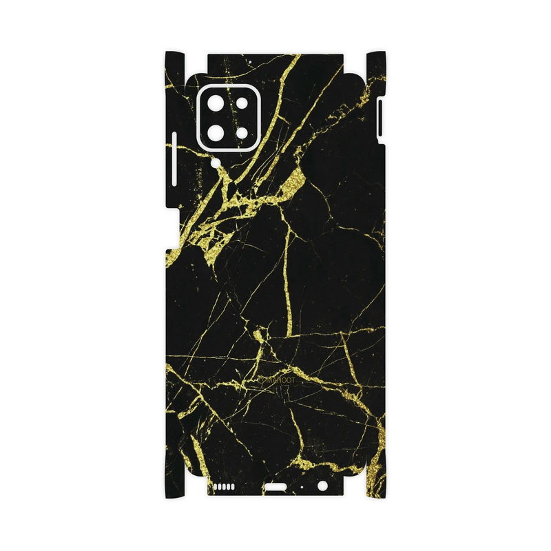 برچسب پوششی ماهوت مدل Graphite-Gold-Marble-FullSkin مناسب برای گوشی موبایل سامسونگ Galaxy A12